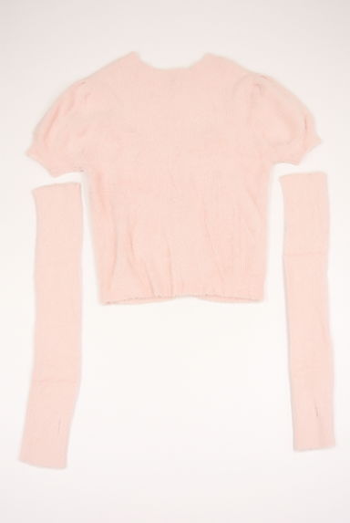 KarL Park Lane（カールパークレーン）の古着「アームウォーマー付き2WAY半そでニットトップス（ニット）」大画像４へ