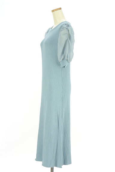 KarL Park Lane（カールパークレーン）の古着「袖シフォン切替ニットワンピース（ワンピース・チュニック）」大画像３へ