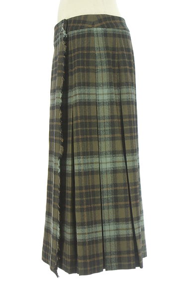 DAKS（ダックス）の古着「チェック柄ウール巻きスカート（ロングスカート・マキシスカート）」大画像３へ