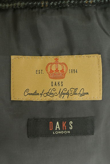 DAKS（ダックス）の古着「チェック柄ウール巻きスカート（ロングスカート・マキシスカート）」大画像６へ