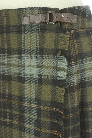 DAKS（ダックス）の古着「チェック柄ウール巻きスカート（スカート）」大画像４へ