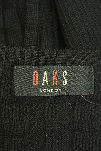 DAKS（ダックス）の古着「格子編み切替ニットトップス（ニット）」大画像６へ