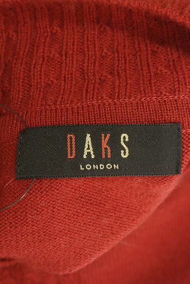 DAKS（ダックス）の古着「チェック柄ライン入りモックネックニットトップス（ニット）」大画像６へ
