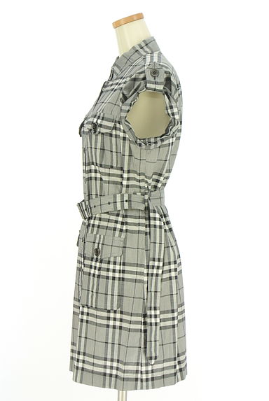 BURBERRY（バーバリー）の古着「半そでチェック柄シャツワンピース（ワンピース・チュニック）」大画像３へ