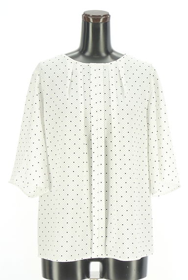 INDIVI（インディヴィ）の古着「スクエアドット×ピンドット 半そでカットソー（カットソー・プルオーバー）」大画像１へ