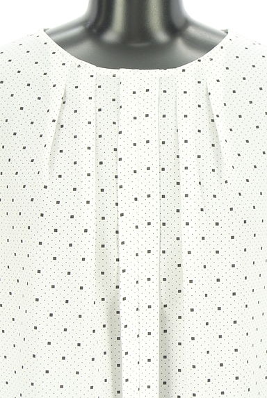 INDIVI（インディヴィ）の古着「スクエアドット×ピンドット 半そでカットソー（カットソー・プルオーバー）」大画像４へ