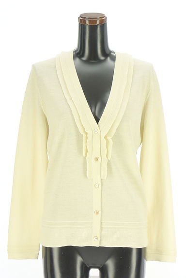 SCAPA（スキャパ）の古着「ティアードフリルラメ入りニットカーディガン（カーディガン・ボレロ）」大画像１へ