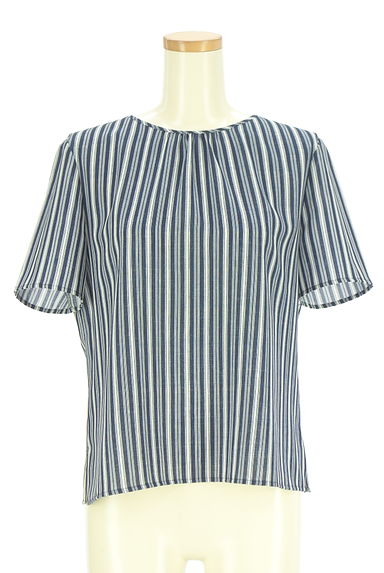 23区（ニジュウサンク）の古着「半そでストライプ柄カットソー（カットソー・プルオーバー）」大画像１へ