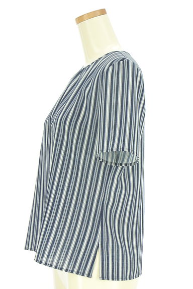 23区（ニジュウサンク）の古着「半そでストライプ柄カットソー（カットソー・プルオーバー）」大画像３へ