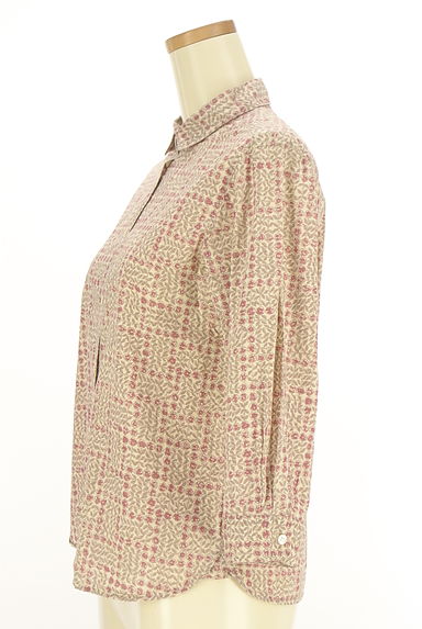 KEITH（キース）の古着「8分袖花柄シャツ（ブラウス）」大画像３へ