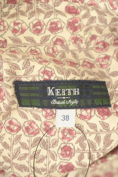 KEITH（キース）の古着「8分袖花柄シャツ（ブラウス）」大画像６へ