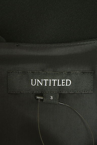 UNTITLED（アンタイトル）の古着「艶黒ワンピース（ワンピース・チュニック）」大画像６へ
