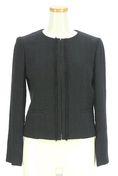 UNTITLED（アンタイトル）の古着「ノーカラーツイードジャケット（ジャケット）」大画像１へ