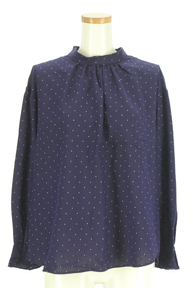 Reflect（リフレクト）の古着「ドット柄刺繍モックネックカットソー（カットソー・プルオーバー）」大画像１へ