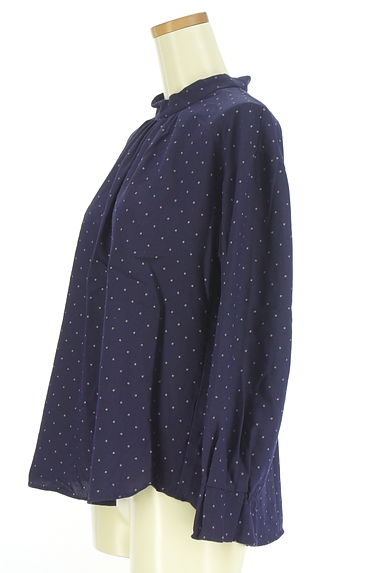 Reflect（リフレクト）の古着「ドット柄刺繍モックネックカットソー（カットソー・プルオーバー）」大画像３へ