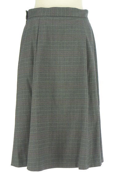 UNTITLED（アンタイトル）の古着「チェック柄フレアスカート（ロングスカート・マキシスカート）」大画像２へ