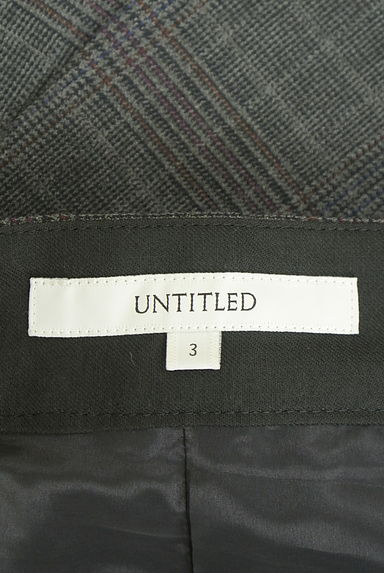 UNTITLED（アンタイトル）の古着「チェック柄フレアスカート（ロングスカート・マキシスカート）」大画像６へ