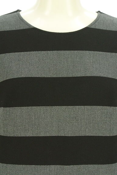 INDIVI（インディヴィ）の古着「ボーダー柄切替ワンピース（ワンピース・チュニック）」大画像４へ