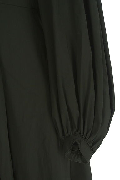 ELENDEEK（エレンディーク）の古着「バイカラーボリュームフレアロングワンピース（ワンピース・チュニック）」大画像５へ