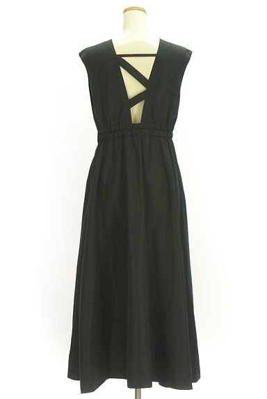 ELENDEEK（エレンディーク）の古着「深Vネックロングジャンパースカート（キャミワンピース）」大画像２へ