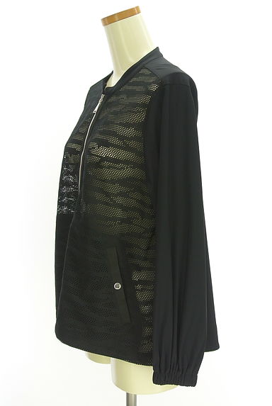 EVEX by KRIZIA（エヴェックス バイ クリツィア）の古着「メッシュ切替ブルゾン（ブルゾン・スタジャン）」大画像３へ