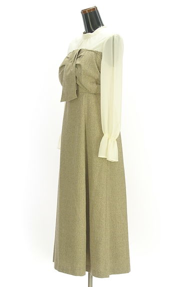 PROPORTION BODY DRESSING（プロポーションボディドレッシング）の古着「別地切替ワンピース（ワンピース・チュニック）」大画像３へ