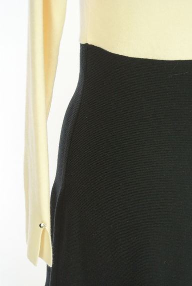 PROPORTION BODY DRESSING（プロポーションボディドレッシング）の古着「オフタートルネックバイカラーニットワンピース（ワンピース・チュニック）」大画像５へ