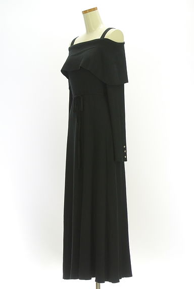 PROPORTION BODY DRESSING（プロポーションボディドレッシング）の古着「オフタートルリブニットワンピース（ワンピース・チュニック）」大画像３へ