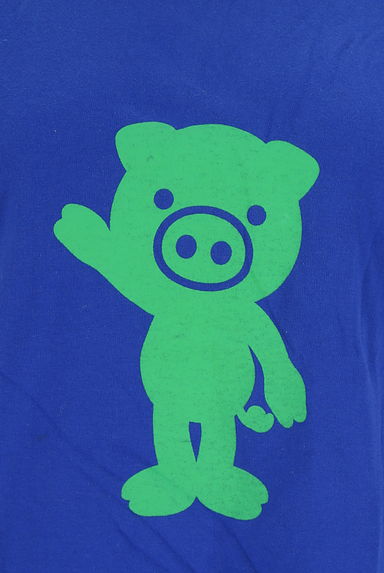 drug store's（ドラッグストアーズ）の古着「バイカラーブタプリントTシャツ（Ｔシャツ）」大画像４へ