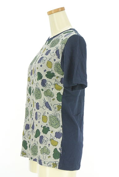 drug store's（ドラッグストアーズ）の古着「ブタ＆野菜プリントTシャツ（Ｔシャツ）」大画像３へ