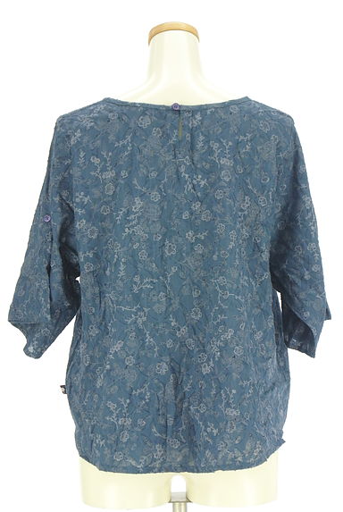 drug store's（ドラッグストアーズ）の古着「7分袖花柄ブラウス（カットソー・プルオーバー）」大画像２へ