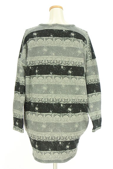 drug store's（ドラッグストアーズ）の古着「ブタプリントコクーンニットチュニック（ワンピース・チュニック）」大画像２へ