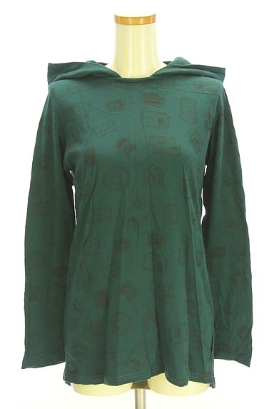 drug store's（ドラッグストアーズ）の古着「スタンプ柄フーディーカットソー（カットソー・プルオーバー）」大画像１へ