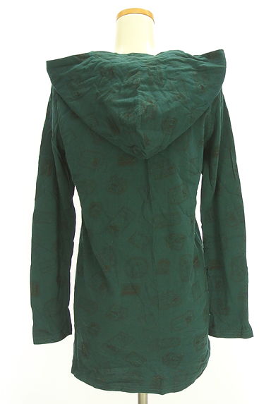 drug store's（ドラッグストアーズ）の古着「スタンプ柄フーディーカットソー（カットソー・プルオーバー）」大画像２へ