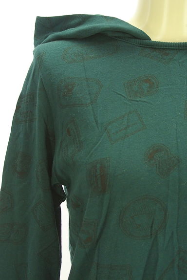 drug store's（ドラッグストアーズ）の古着「スタンプ柄フーディーカットソー（カットソー・プルオーバー）」大画像４へ