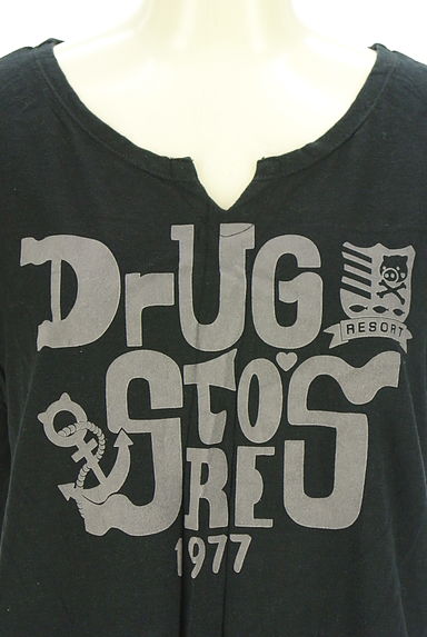 drug store's（ドラッグストアーズ）の古着「フロッキープリントTシャツチュニック（Ｔシャツ）」大画像４へ