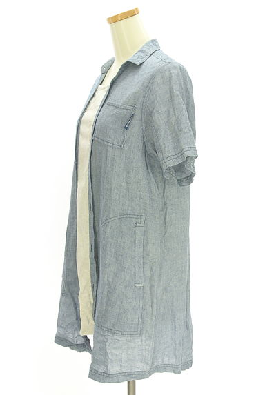 drug store's（ドラッグストアーズ）の古着「レイヤード風シャツチュニック（カットソー・プルオーバー）」大画像３へ