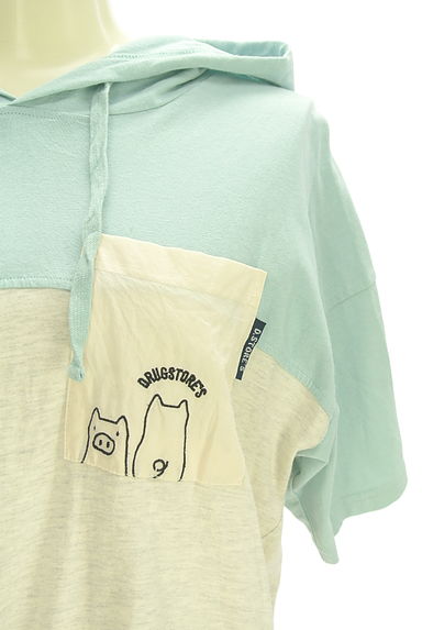 drug store's（ドラッグストアーズ）の古着「バイカラーチュニックパーカー（スウェット・パーカー）」大画像４へ