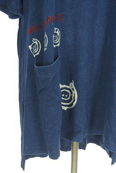 drug store's（ドラッグストアーズ）の古着「ブタプリントデニム風Tシャツチュニック（Ｔシャツ）」大画像５へ