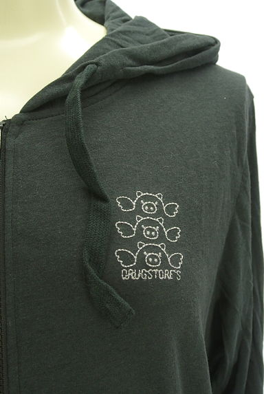 drug store's（ドラッグストアーズ）の古着「ワンポイント刺繍ジップパーカー（スウェット・パーカー）」大画像４へ