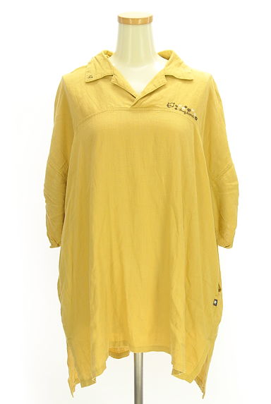 drug store's（ドラッグストアーズ）の古着「オープンカラーチュニックシャツ（カットソー・プルオーバー）」大画像１へ