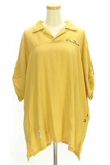 drug store's（ドラッグストアーズ）の古着「オープンカラーチュニックシャツ（カットソー・プルオーバー）」大画像４へ