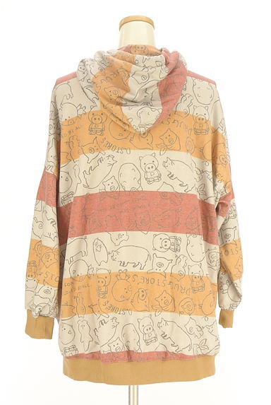 drug store's（ドラッグストアーズ）の古着「ワッペン付きプリントボーダーパーカー（スウェット・パーカー）」大画像２へ