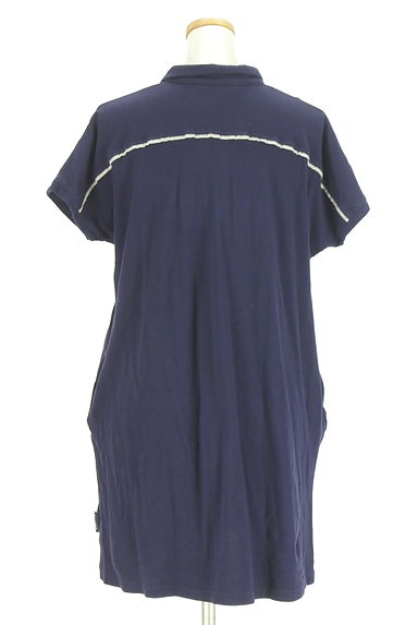 drug store's（ドラッグストアーズ）の古着「ぶたプリントドルマンポロシャツワンピース（ワンピース・チュニック）」大画像２へ