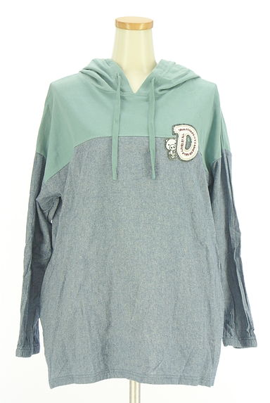 drug store's（ドラッグストアーズ）の古着「ワッペン付きバイカラーパーカー（スウェット・パーカー）」大画像１へ