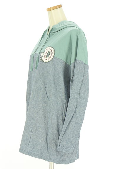 drug store's（ドラッグストアーズ）の古着「ワッペン付きバイカラーパーカー（スウェット・パーカー）」大画像３へ