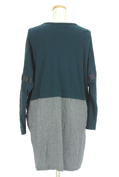 drug store's（ドラッグストアーズ）の古着「異素材切替膝丈ワンピース（ワンピース・チュニック）」大画像２へ