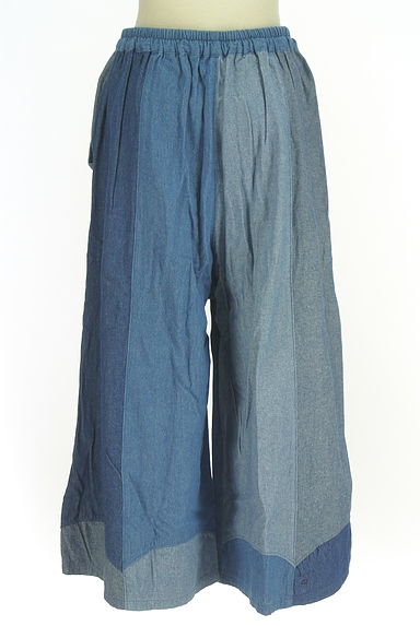 drug store's（ドラッグストアーズ）の古着「切替シャンブレーデニムワイドパンツ（パンツ）」大画像２へ