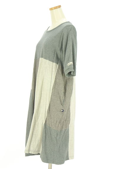 drug store's（ドラッグストアーズ）の古着「膝丈アシメ切替ワンピース（ワンピース・チュニック）」大画像３へ