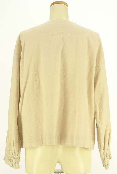 Samansa Mos2（サマンサモスモス）の古着「ノーカラーリネンジャケット（ジャケット）」大画像２へ